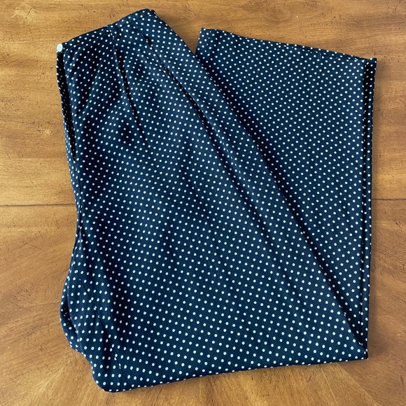 Ann Taylor Pants - Ann Taylor Black and White Polka Dot Pants S Rayon